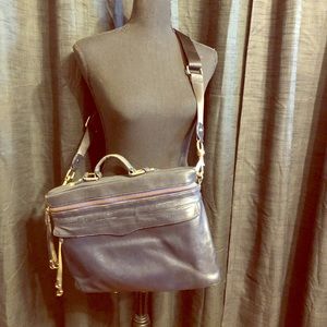 Rebecca Minkoff Slim Navy Blue Laptop Brifecase